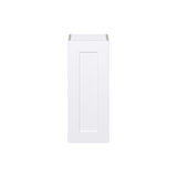Hugo&Borg Jolie 12-in W x 30-in H x 14-in D Warm White Wall Fully Assembled Cabinet (Flat Panel Shaker Door Style)