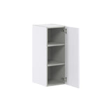 Hugo&Borg Jolie 12-in W x 30-in H x 14-in D Warm White Wall Fully Assembled Cabinet (Flat Panel Shaker Door Style)