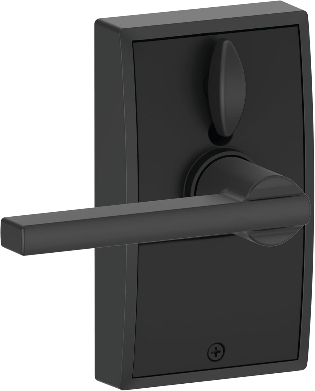 Schlage Century Matte Black Electronic Keyless Door Lock with Latitude Lever, FE695 CEN 622 LAT