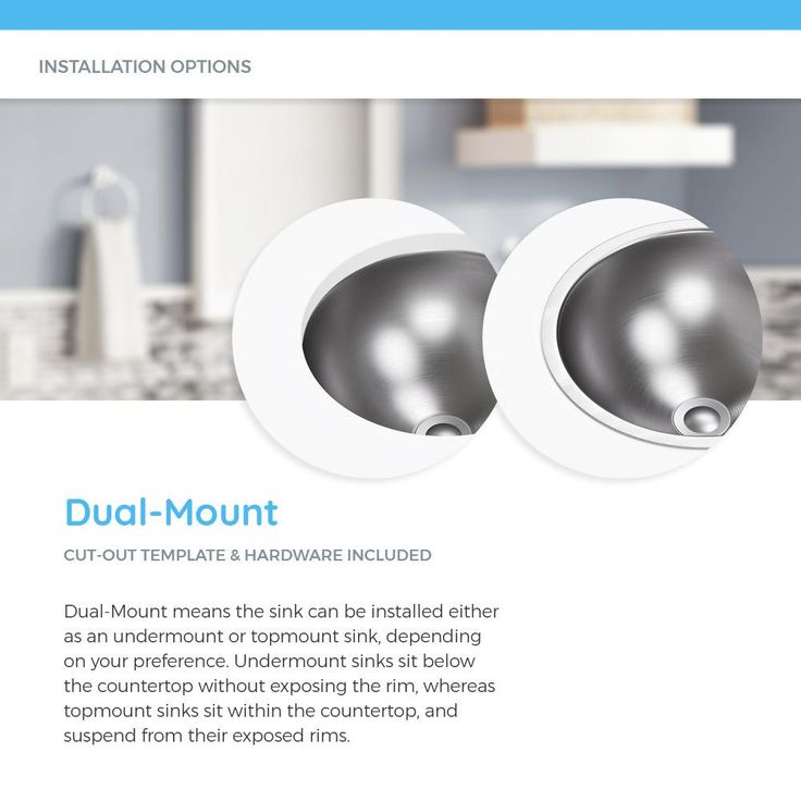 MR Direct Dual-Mount Bathroom Sink in Stainless Steel with Pop-Up Drain in Brushed Nickel