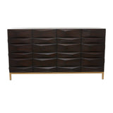 Grayson Lane Brown 1 Shelf and 4 Doors Accent Chest
