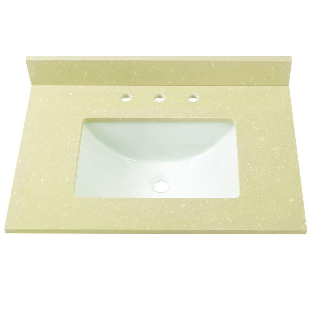 49 in. W Marble Vanity Top in Carrara - Super Arbor