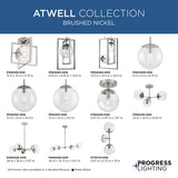 Progress Lighting Atwell 5-Light Matte Black Mid-century Chandelier