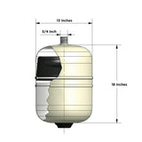6.3 Gal. Portable Hot Water Heater Thermal Expansion Pressure Tank - Super Arbor