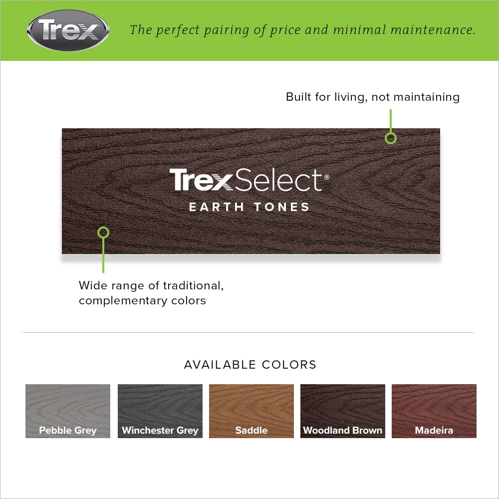 Trex Select 1-in x 6-in Composite Deck Board