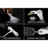 Pro Compact Multiple Key Holder with Tile Smart Location in Slate - Super Arbor