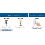 Progress Lighting Atwell 5-Light Brushed Bronze Mid-century Chandelier