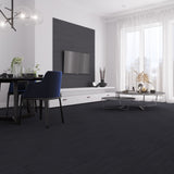Lucida USA (Sample) Maxcore Tourmaline Black Wood Look 28-mil Waterproof Interlocking Luxury Vinyl Plank