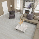 Lucida USA (Sample) Maxcore Antique Oak Gray Wood Look 22-mil Waterproof Interlocking Luxury Vinyl Plank