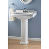 American Standard Portsmouth 8 in. Widespread Pedestal/Vanity Sink Top in White, 24-3/8 x 19-1/2 in