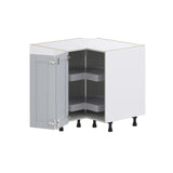 Hugo&Borg Charlesberg 36-in W x 34.5-in H x 36-in D Gray Lazy Susan Corner Base Fully Assembled Cabinet (Flat Panel Shaker Style)