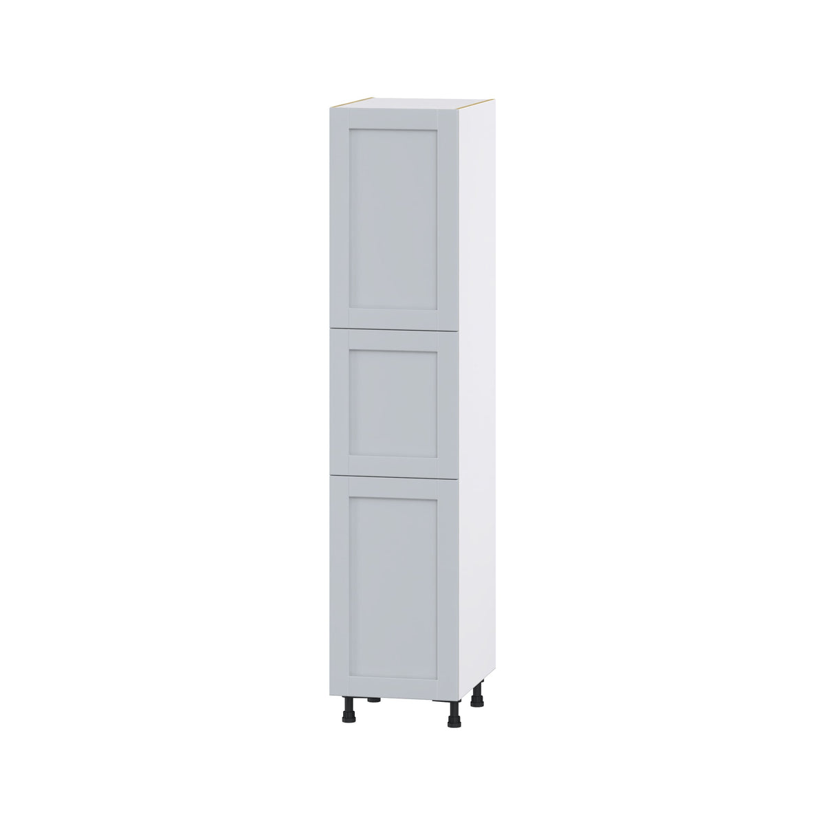Hugo&Borg Charlesberg 18-in W x 84.5-in H x 24-in D Gray Pantry Fully Assembled Cabinet (Flat Panel Shaker Door Style)