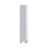 Hugo&Borg Charlesberg 15-in W x 89.5-in H x 24-in D Gray Pantry Fully Assembled Cabinet (Flat Panel Shaker Door Style)
