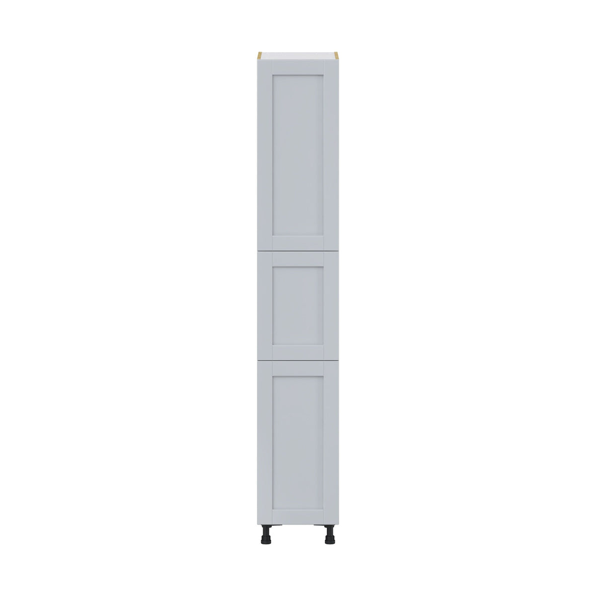 Hugo&Borg Charlesberg 15-in W x 89.5-in H x 24-in D Gray Pantry Fully Assembled Cabinet (Flat Panel Shaker Door Style)