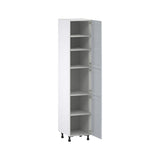 Hugo&Borg Charlesberg 18-in W x 89.5-in H x 24-in D Gray Pantry Fully Assembled Cabinet (Flat Panel Shaker Door Style)