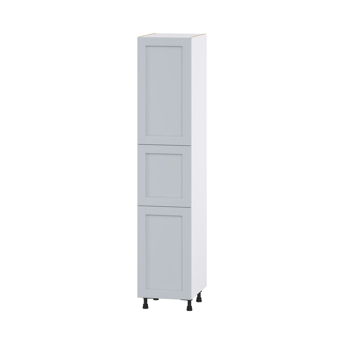 Hugo&Borg Charlesberg 18-in W x 89.5-in H x 24-in D Gray Pantry Fully Assembled Cabinet (Flat Panel Shaker Door Style)