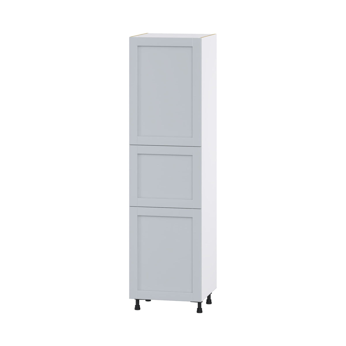 Hugo&Borg Charlesberg 24-in W x 89.5-in H x 24-in D Gray Pantry Fully Assembled Cabinet (Flat Panel Shaker Door Style)