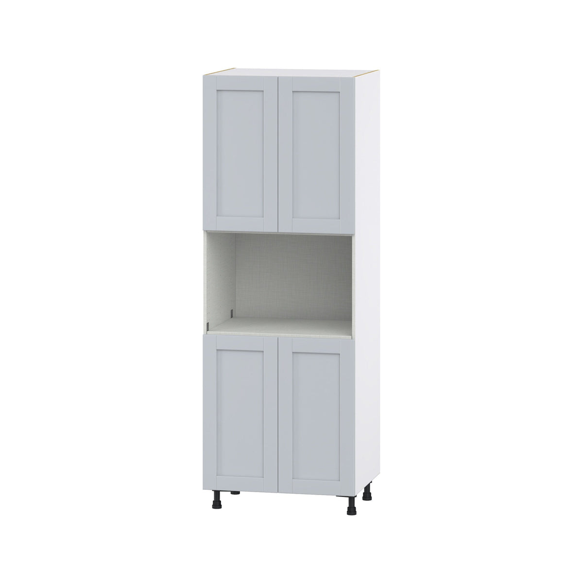 Hugo&Borg Charlesberg 30-in W x 84.5-in H x 24-in D Gray Pantry Fully Assembled Cabinet (Flat Panel Shaker Door Style)