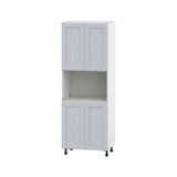 Hugo&Borg Charlesberg 30-in W x 84.5-in H x 24-in D Gray Pantry Fully Assembled Cabinet (Flat Panel Shaker Door Style)