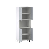 Hugo&Borg Charlesberg 30-in W x 84.5-in H x 24-in D Gray Pantry Fully Assembled Cabinet (Flat Panel Shaker Door Style)