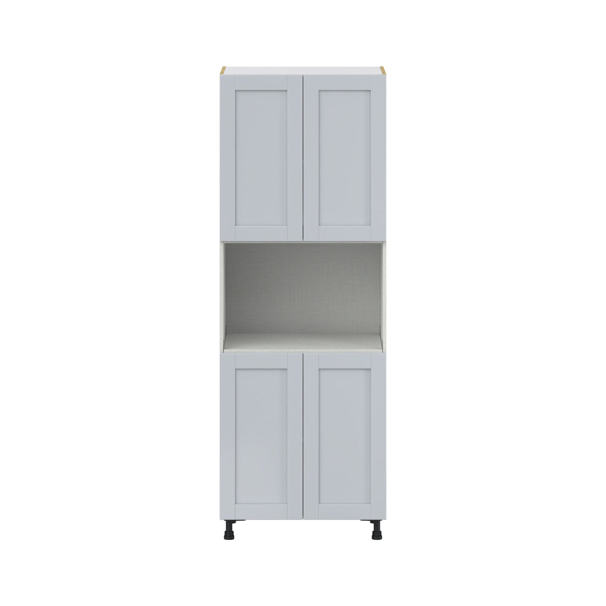 Hugo&Borg Charlesberg 30-in W x 84.5-in H x 24-in D Gray Pantry Fully Assembled Cabinet (Flat Panel Shaker Door Style)