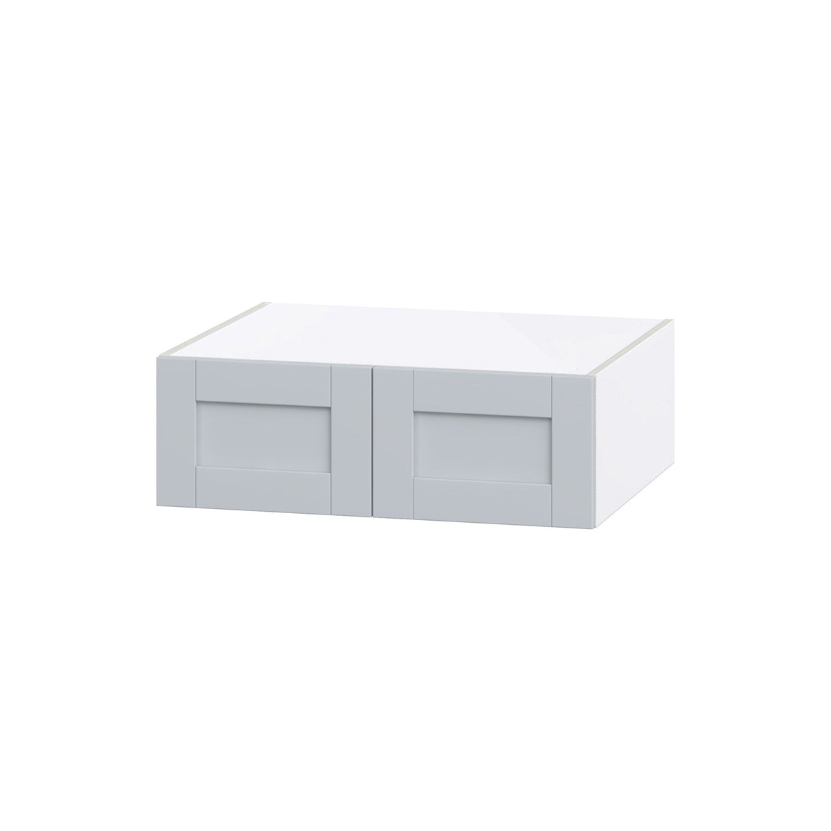Hugo&Borg Charlesberg 30-in W x 10-in H x 24-in D Gray Wall Fully Assembled Cabinet (Flat Panel Shaker Door Style)