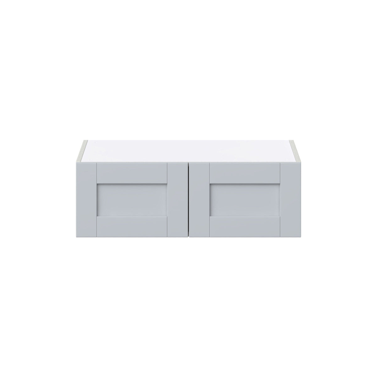 Hugo&Borg Charlesberg 30-in W x 10-in H x 24-in D Gray Wall Fully Assembled Cabinet (Flat Panel Shaker Door Style)