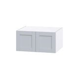 Hugo&Borg Charlesberg 30-in W x 15-in H x 24-in D Gray Wall Fully Assembled Cabinet (Flat Panel Shaker Door Style)