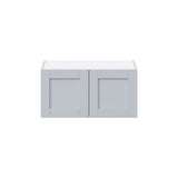 Hugo&Borg Charlesberg 30-in W x 15-in H x 24-in D Gray Wall Fully Assembled Cabinet (Flat Panel Shaker Door Style)