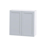Hugo&Borg Charlesberg 36-in W x 35-in H x 14-in D Gray Wall Fully Assembled Cabinet (Flat Panel Shaker Door Style)
