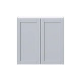 Hugo&Borg Charlesberg 36-in W x 35-in H x 14-in D Gray Wall Fully Assembled Cabinet (Flat Panel Shaker Door Style)