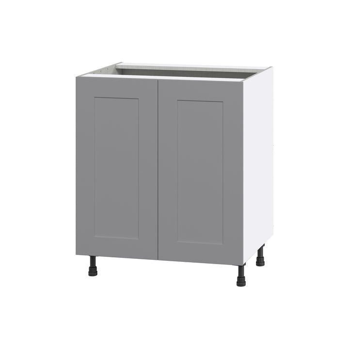Hugo&Borg Beaumont 30-in W x 34.5-in H x 24-in D Slate Gray Sink Base Fully Assembled Cabinet (Flat Panel Shaker Style)