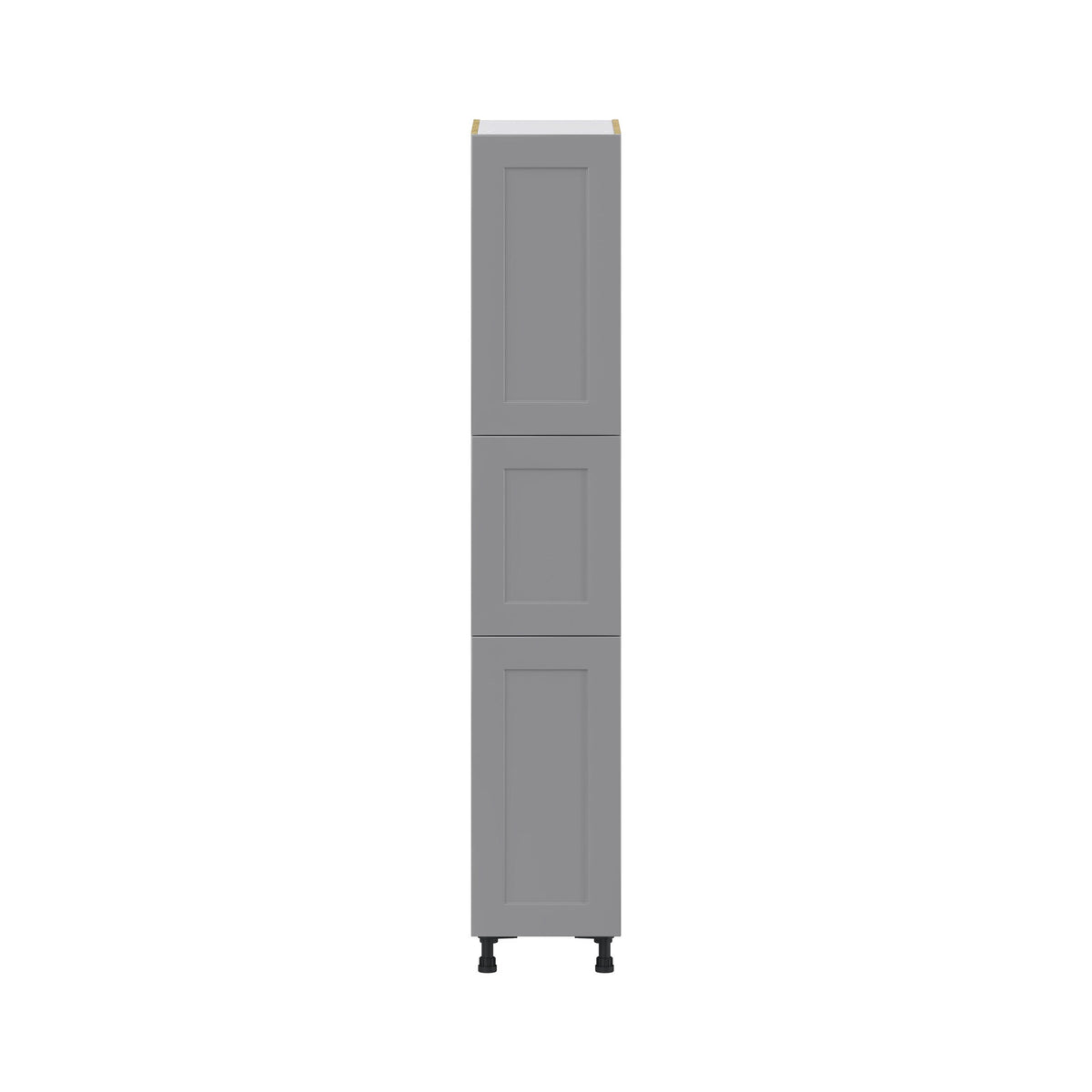Hugo&Borg Beaumont 15-in W x 84.5-in H x 24-in D Slate Gray Pantry Fully Assembled Cabinet (Flat Panel Shaker Door Style)