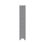 Hugo&Borg Beaumont 15-in W x 84.5-in H x 24-in D Slate Gray Pantry Fully Assembled Cabinet (Flat Panel Shaker Door Style)