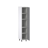 Hugo&Borg Beaumont 15-in W x 84.5-in H x 24-in D Slate Gray Pantry Fully Assembled Cabinet (Flat Panel Shaker Door Style)
