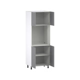 Hugo&Borg Beaumont 30-in W x 84.5-in H x 24-in D Slate Gray Single Oven Base Fully Assembled Cabinet (Flat Panel Shaker Style)