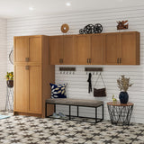Project Source Omaha Unfinished 12-in W x 34.5-in H x 24.5-in D Unfinished Poplar 1-Drawer Base Ready To Assemble Cabinet (Recessed Panel Shaker Style)