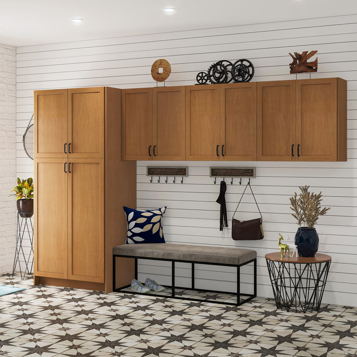 Project Source Omaha Unfinished 24-in W x 34.5-in H x 24.5-in D Unfinished Poplar 1-Drawer Base Ready To Assemble Cabinet (Recessed Panel Shaker Style)