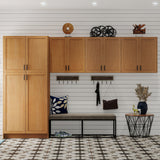 Project Source Omaha Unfinished 15-in W x 34.5-in H x 24.5-in D Unfinished Poplar 1-Drawer Base Ready To Assemble Cabinet (Recessed Panel Shaker Style)