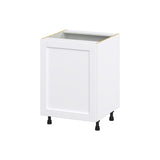Hugo&Borg Rosemont 24-in W x 34.5-in H x 24-in D Glacier White Sink Base Fully Assembled Cabinet (Flat Panel Shaker Style)