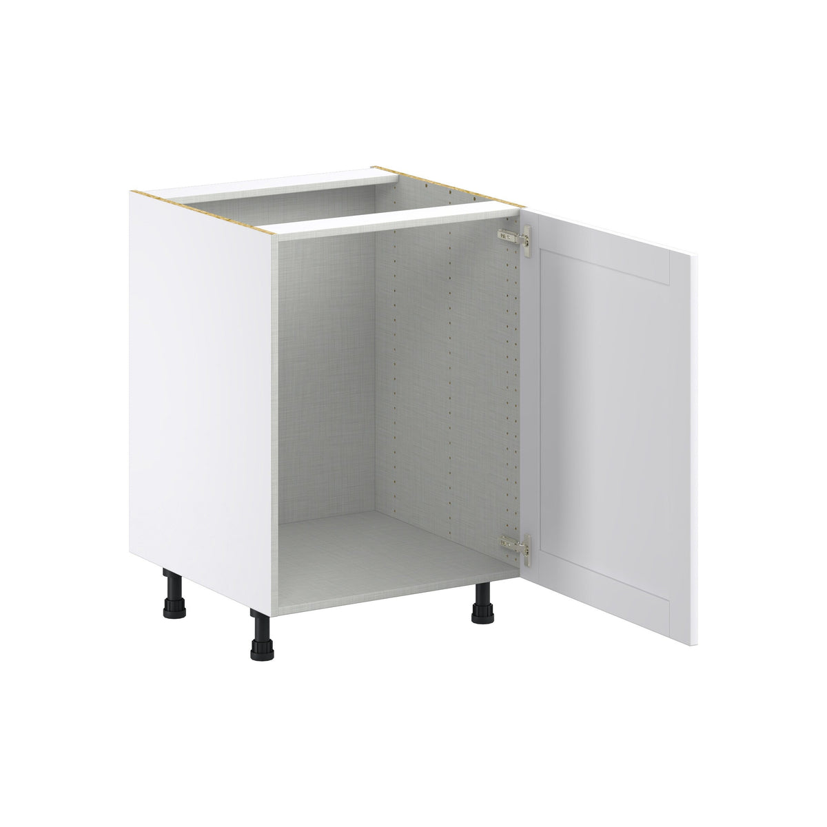 Hugo&Borg Rosemont 24-in W x 34.5-in H x 24-in D Glacier White Sink Base Fully Assembled Cabinet (Flat Panel Shaker Style)