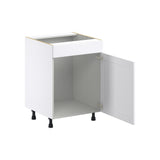 Hugo&Borg Rosemont 24-in W x 34.5-in H x 24-in D Glacier White Sink Base Fully Assembled Cabinet (Flat Panel Shaker Style)