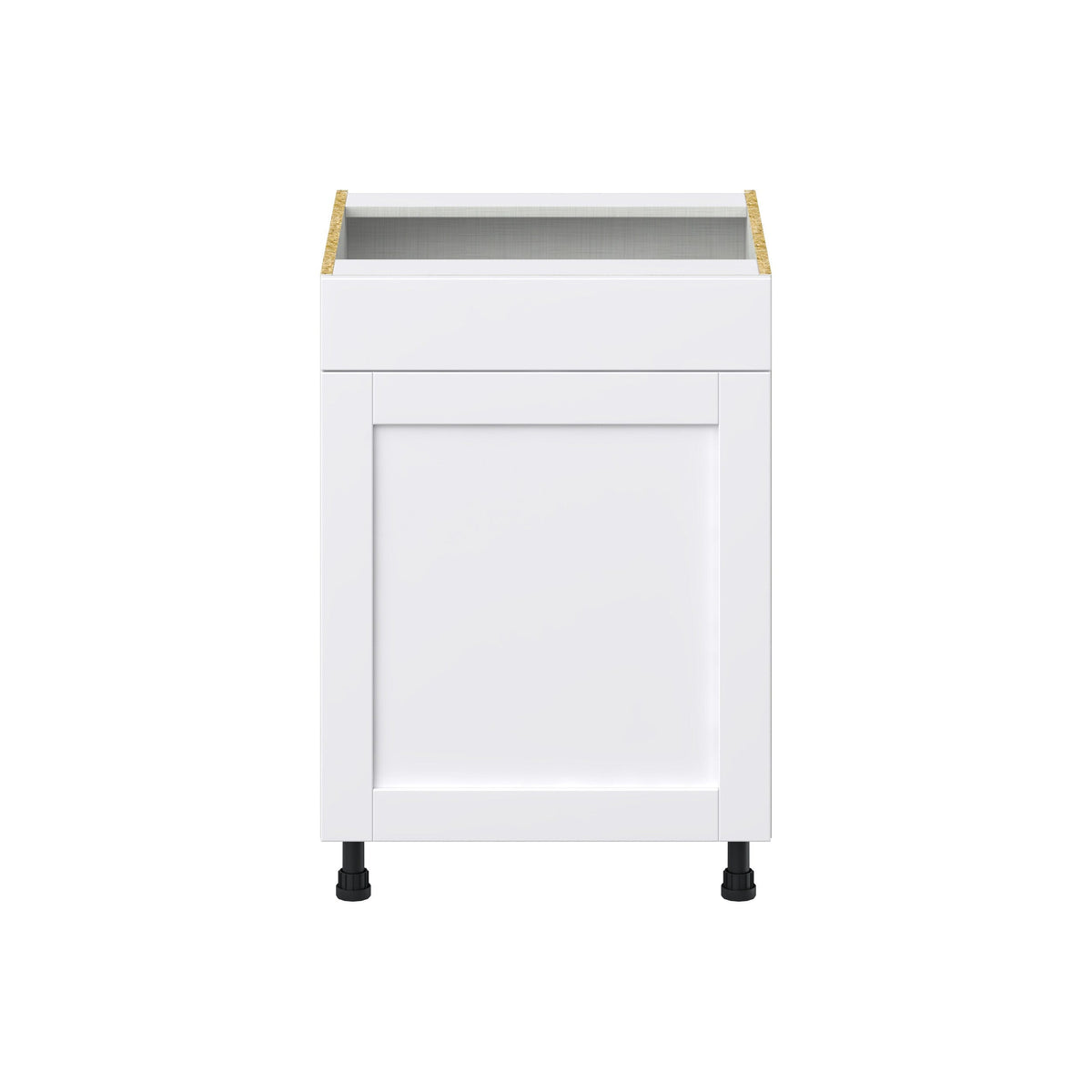 Hugo&Borg Rosemont 24-in W x 34.5-in H x 24-in D Glacier White Sink Base Fully Assembled Cabinet (Flat Panel Shaker Style)