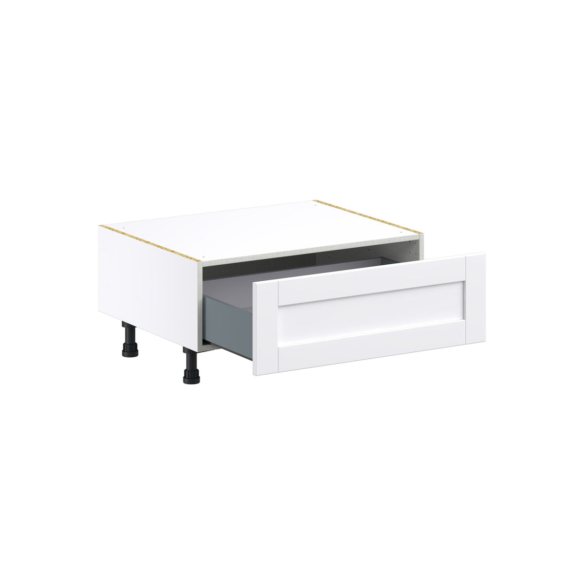 Hugo&Borg Rosemont 30-in W x 14.5-in H x 24-in D Glacier White 1-Drawer Base Fully Assembled Cabinet