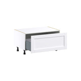 Hugo&Borg Rosemont 36-in W x 19.5-in H x 24-in D Glacier White 1-Drawer Base Fully Assembled Cabinet