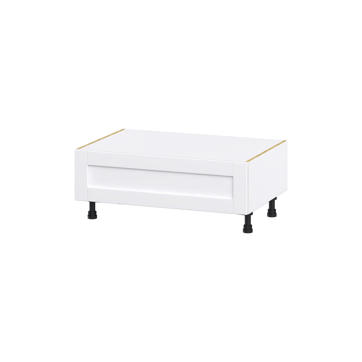 Hugo&Borg Rosemont 36-in W x 14.5-in H x 24-in D Glacier White 1-Drawer Base Fully Assembled Cabinet