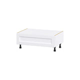 Hugo&Borg Rosemont 36-in W x 14.5-in H x 24-in D Glacier White 1-Drawer Base Fully Assembled Cabinet