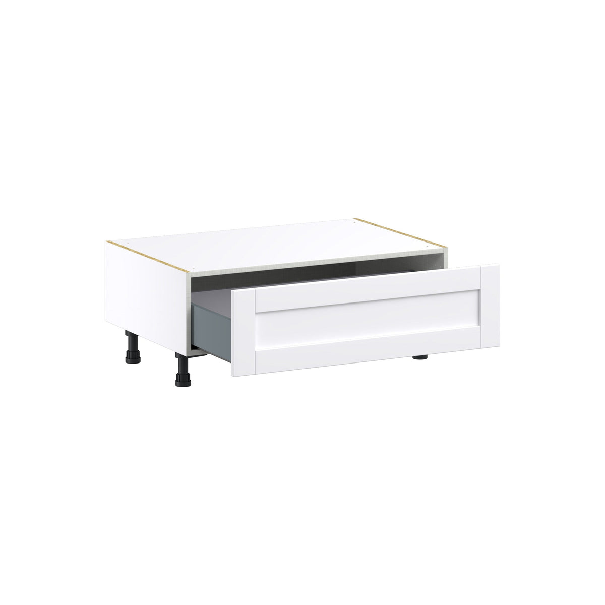 Hugo&Borg Rosemont 36-in W x 14.5-in H x 24-in D Glacier White 1-Drawer Base Fully Assembled Cabinet