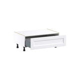Hugo&Borg Rosemont 36-in W x 14.5-in H x 24-in D Glacier White 1-Drawer Base Fully Assembled Cabinet
