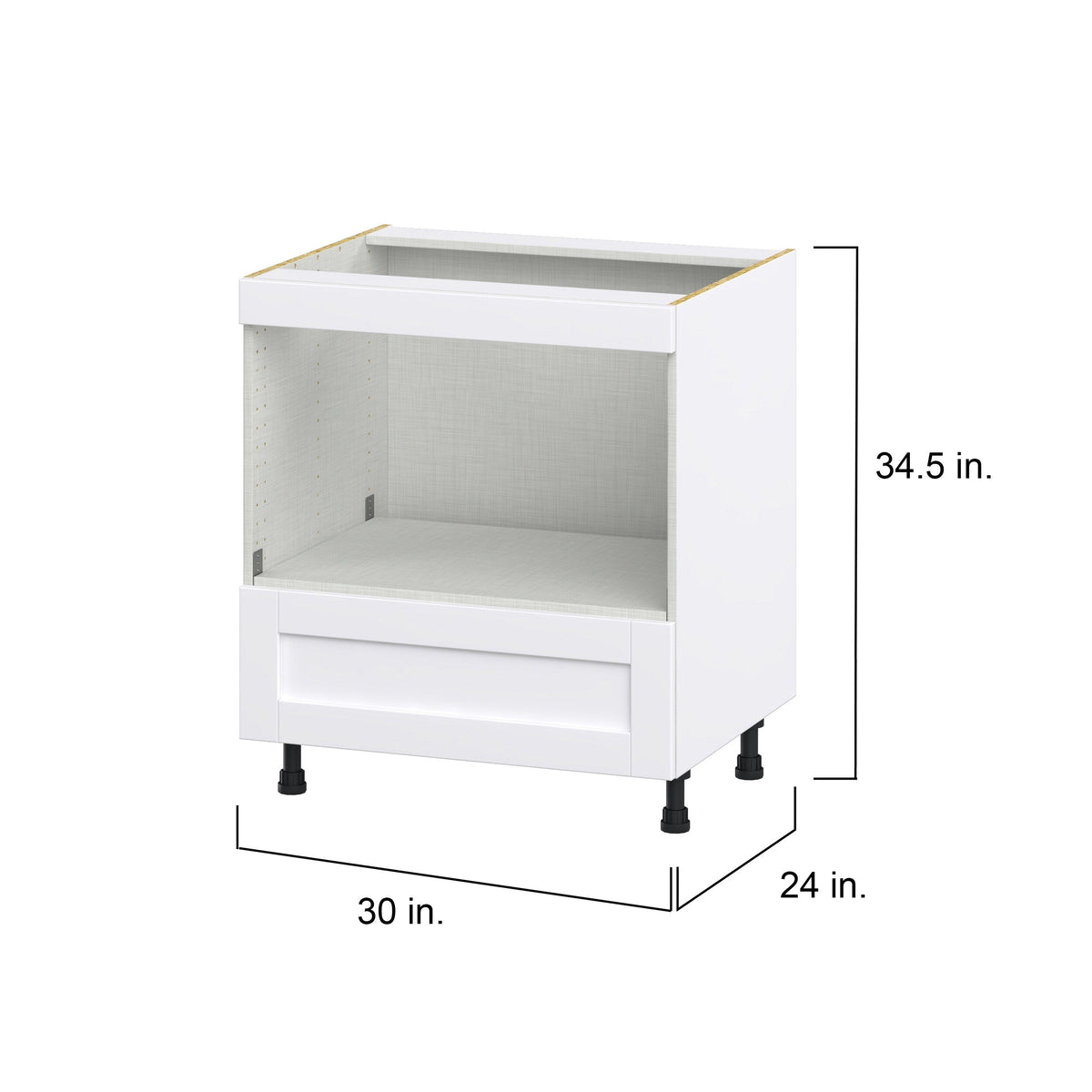 Hugo&Borg Rosemont 30-in W x 34.5-in H x 24-in D Glacier White 1-Drawer Base Fully Assembled Cabinet